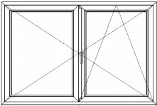 Középfelnyíló+bukó-nyíló ablak (07)