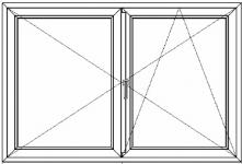 Középfelnyíló+bukó-nyíló ablak (07)