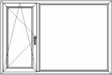 Aszimmetrikus bukó-nyíló + fix ablak (11)
