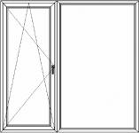 Bukó-nyíló erkélyajtó + fix oldalvilágító (17)